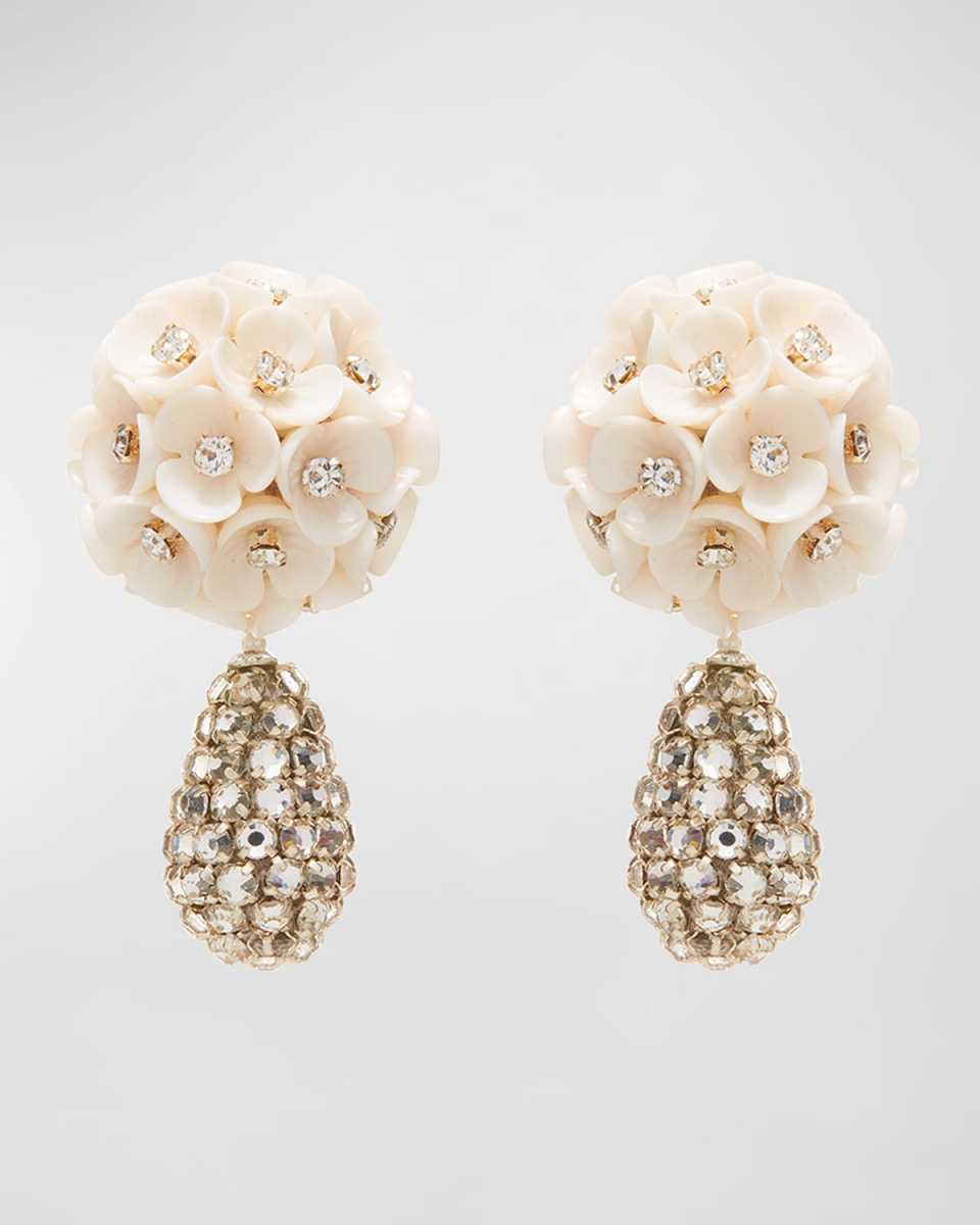 Bouquet Crystal Drop Earrings